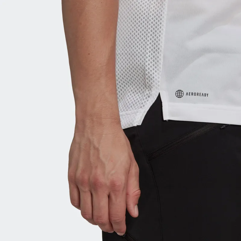 Adidas T Shirts Men White-4