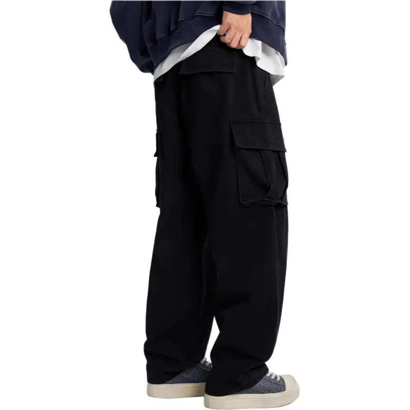 AHAH Casual Pants Men Black-1