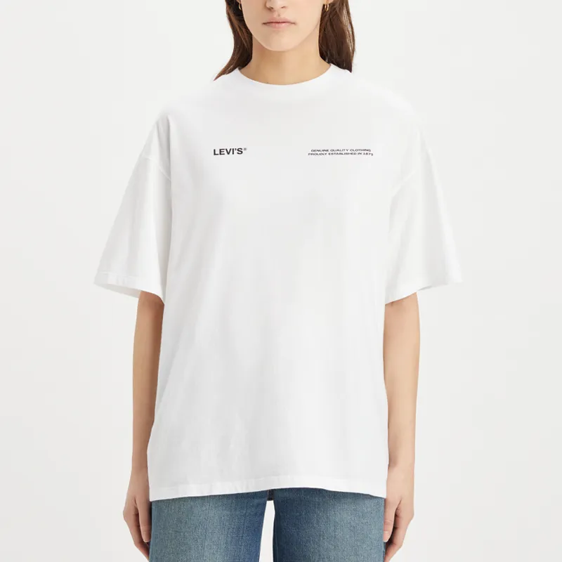 Levis T Shirts Women's White-2