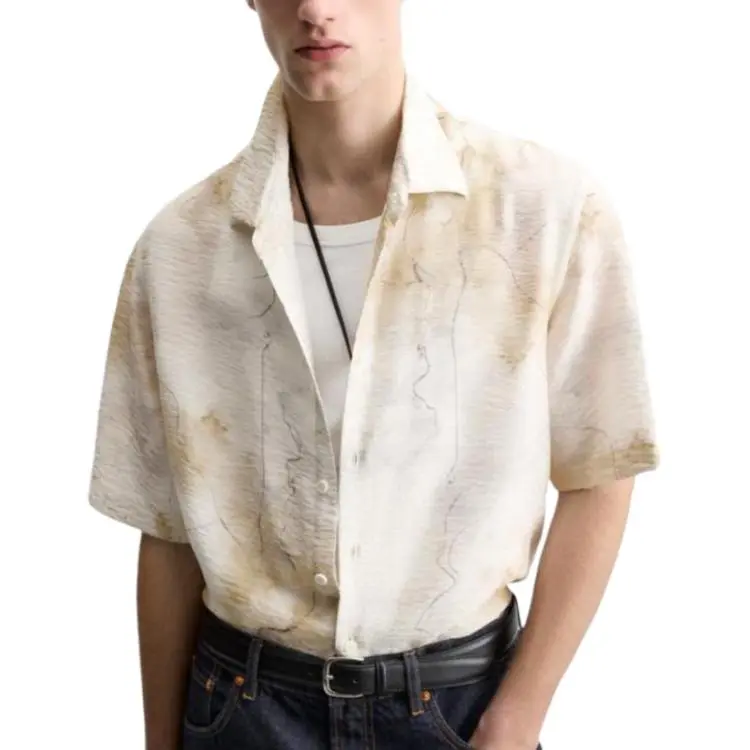 ZARA Shirts Men Beige-2
