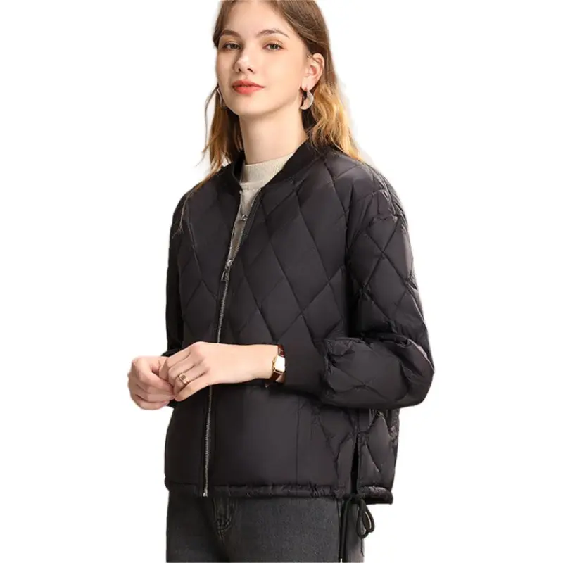 FENHONGMALI Down Jacket Women's Black-2