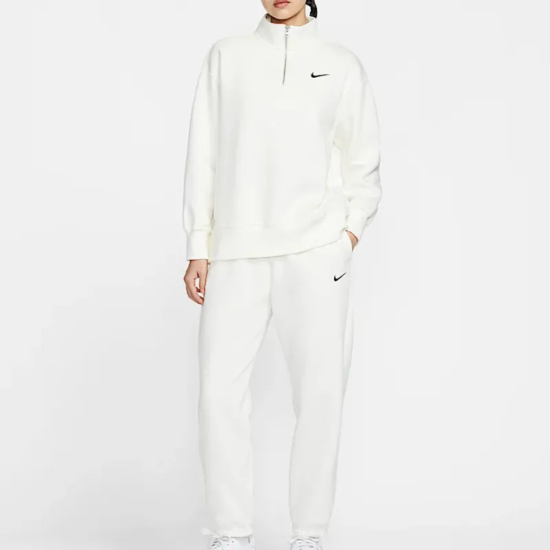 Nike Sportswear Phoenix Fleece Sweatshirt Women's Canvas White/Black-2