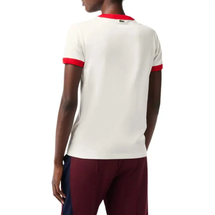 LACOSTE T-Shirts Women's White-4