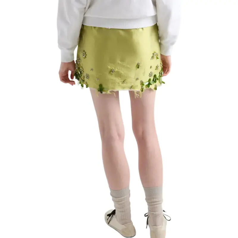 PRADA Casual Short Skirts Women's Fern Green-2
