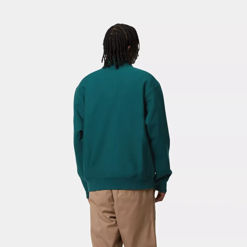 Carhartt WIP Half Zip American Script Sweatshirt-2