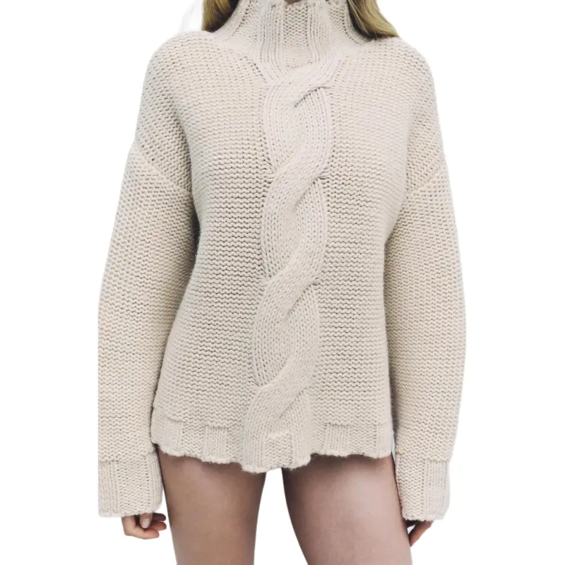 ZARA Sweater Women's Natural Color-2