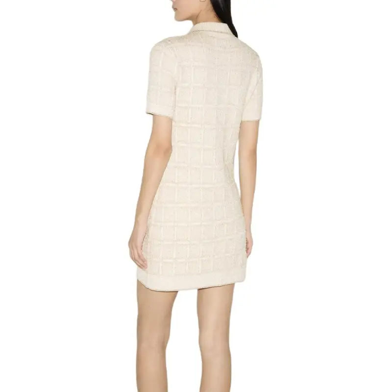GUCCI FW24 Short Sleeved Dress Women's White-2