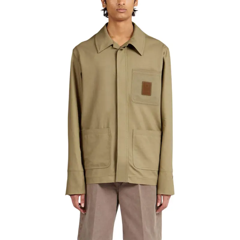 Ferragamo Logo Patch Long Sleeved Jacket-3