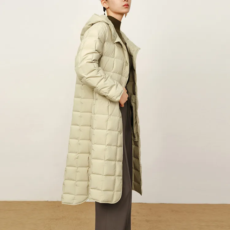 JZ Juzui Down Jacket Women's Yellow Green-3