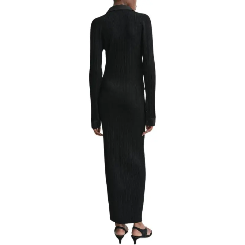 TOTEME Long Sleeved Dresses Women's Black-3