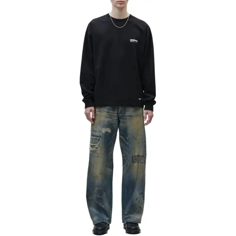 NEIGHBORHOOD Savage Denim Dp Wide Pants-1