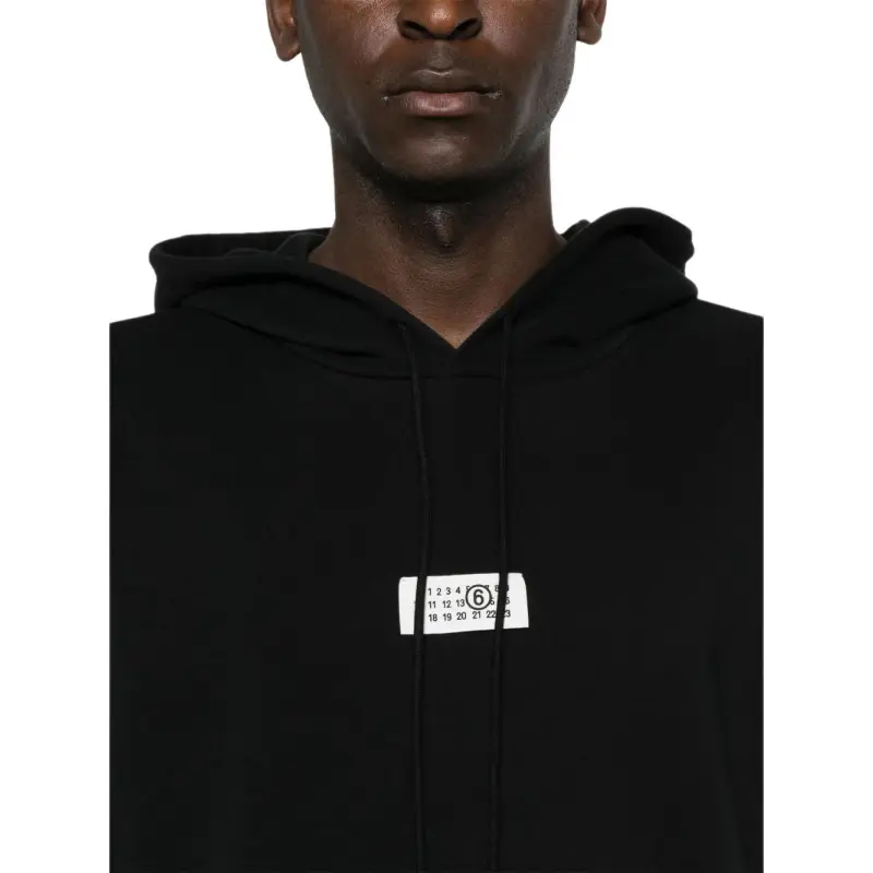 MM6 Maison Margiela Numbers Motif Drawstring Hoodie-5