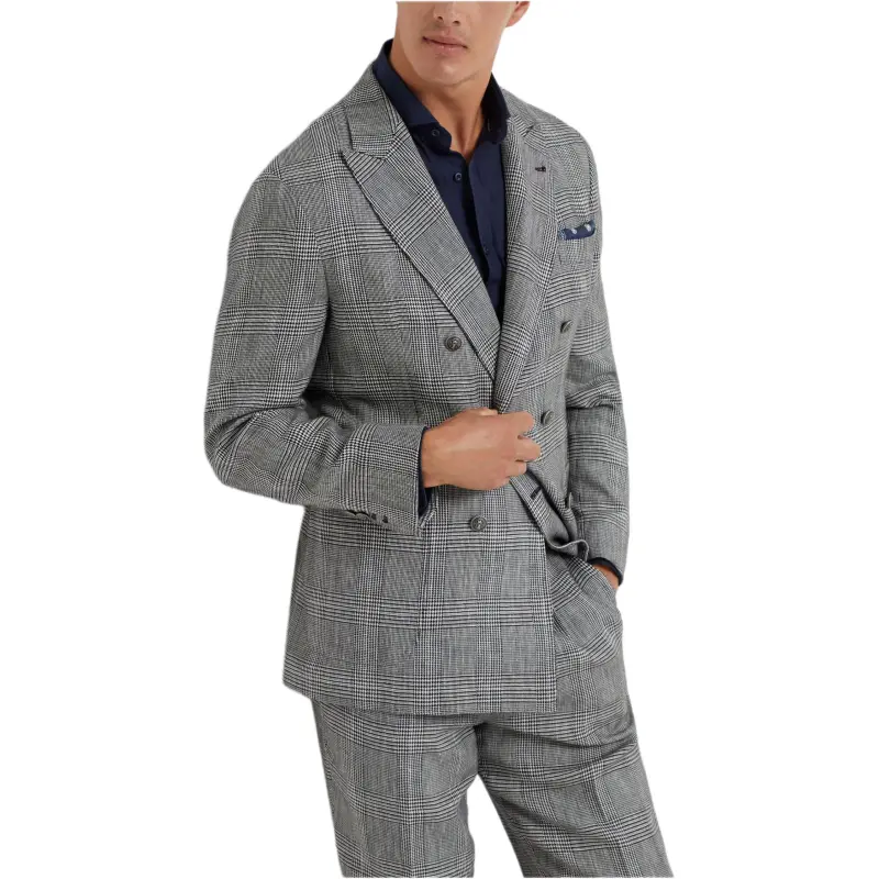 Brunello Cucinelli Prince Of Wales Deconstructed Blazer-4