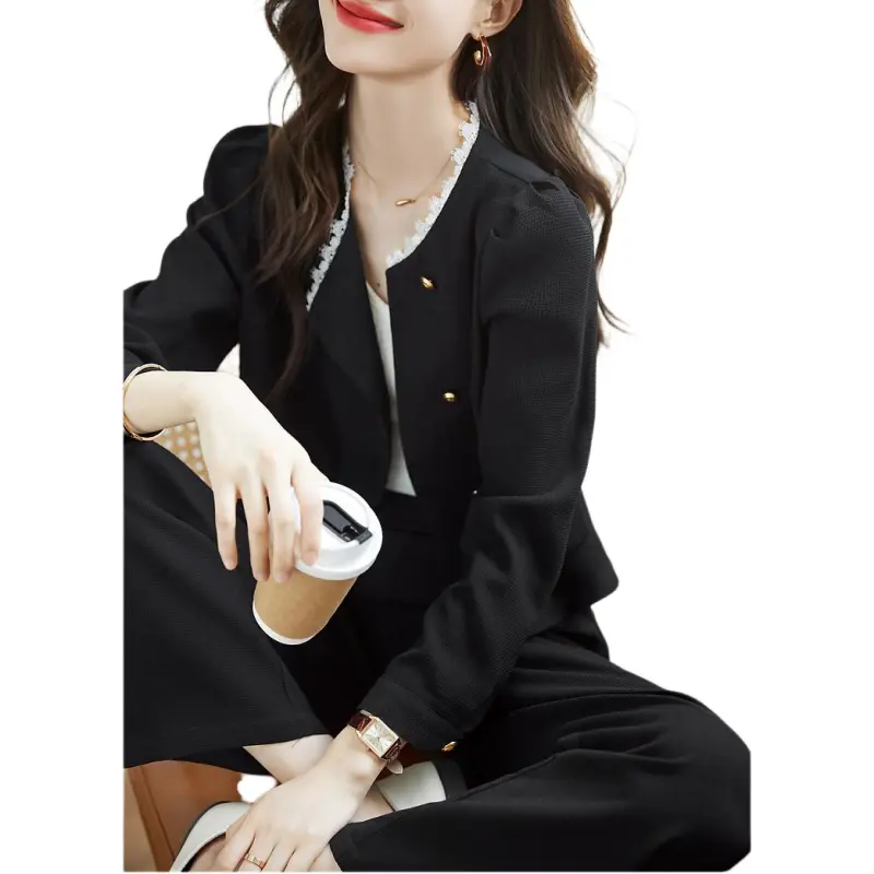 Mo Han Yi Mei Casual Suit Women's Black-1