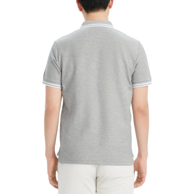 AIGLE Polo Shirt Men's Heather Gray-2
