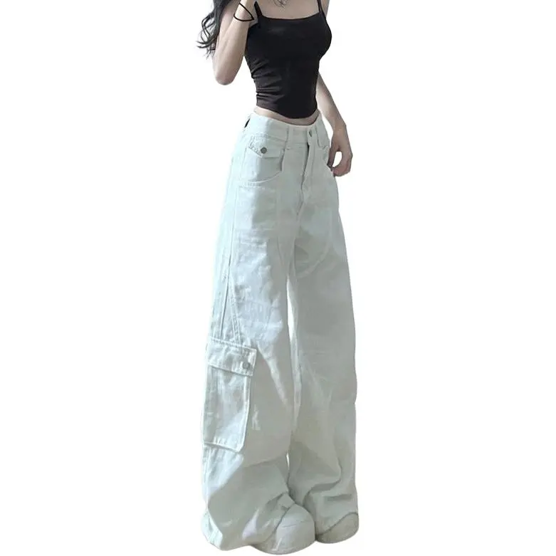 NHZN Jeans Women's White-3
