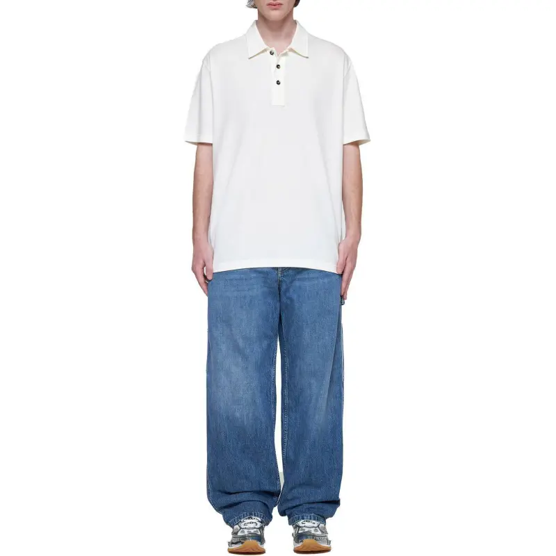 Bottega Veneta Piquet Polo Shirt-5