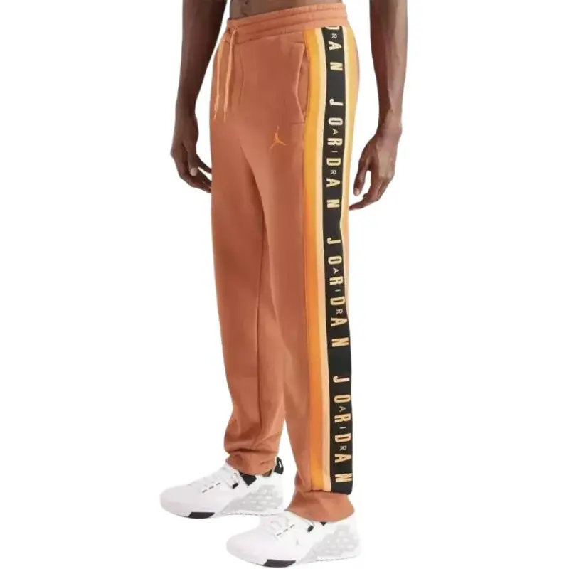Nike Knitted Sports Pants Men's Orange-3
