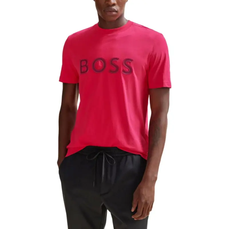 HUGO BOSS T Shirts Men Light Red-2