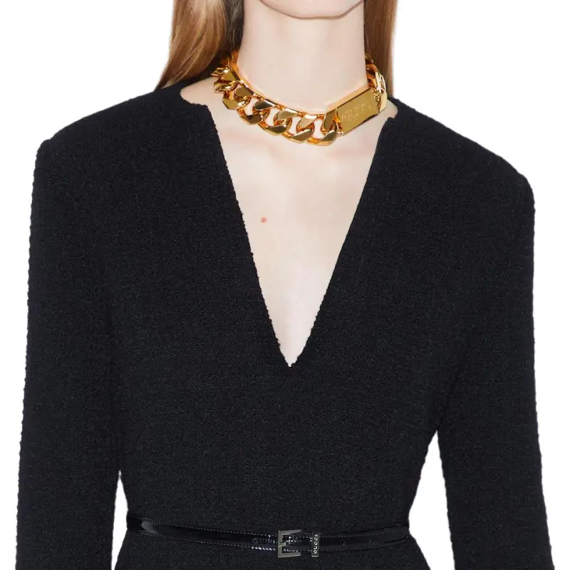 GUCCI Long Sleeved Dresses Women's Black-4