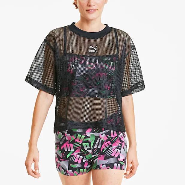 PUMA Crop Tops Women's Black-3