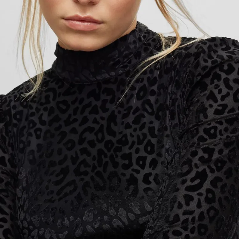 HUGO BOSS SS23 Long Sleeved Dress Women's Black-4