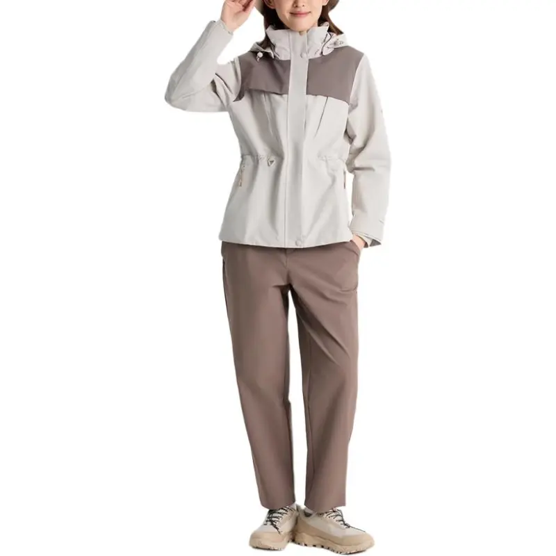 Columbia Transit SS25 Hiking Waterproof And Warm Windbreaker Jacket Women's White-1