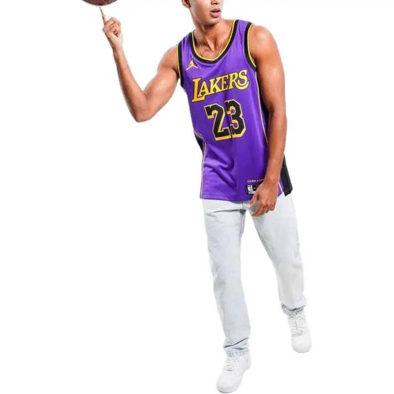 Jordan Los Angeles Lakers Statement Edition Men's Jordan Dri-FIT NBA Swingman Jersey-2