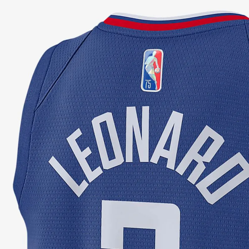 Nike Basketball Jerseys NBA SW Fan Edition Los Angeles Clippers Leonard 2 Size Men's Blue-3
