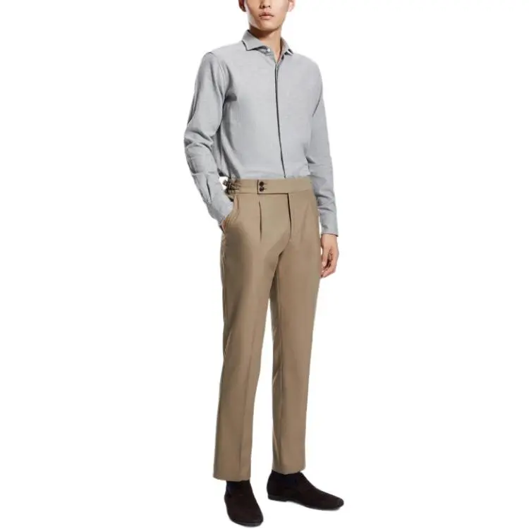 BY CREATIONS Casual Pants Men's Dark Khaki-1