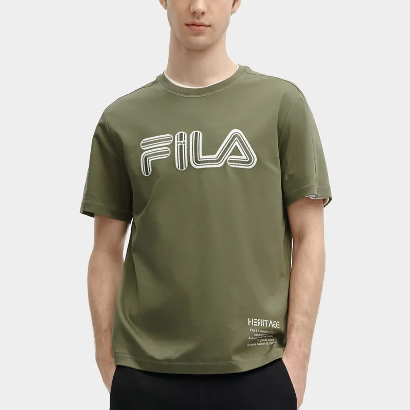 FILA T Shirt Men's Banana Coffee-3