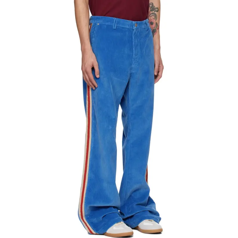 WALES BONNER Casual Pants Men's Blue-3