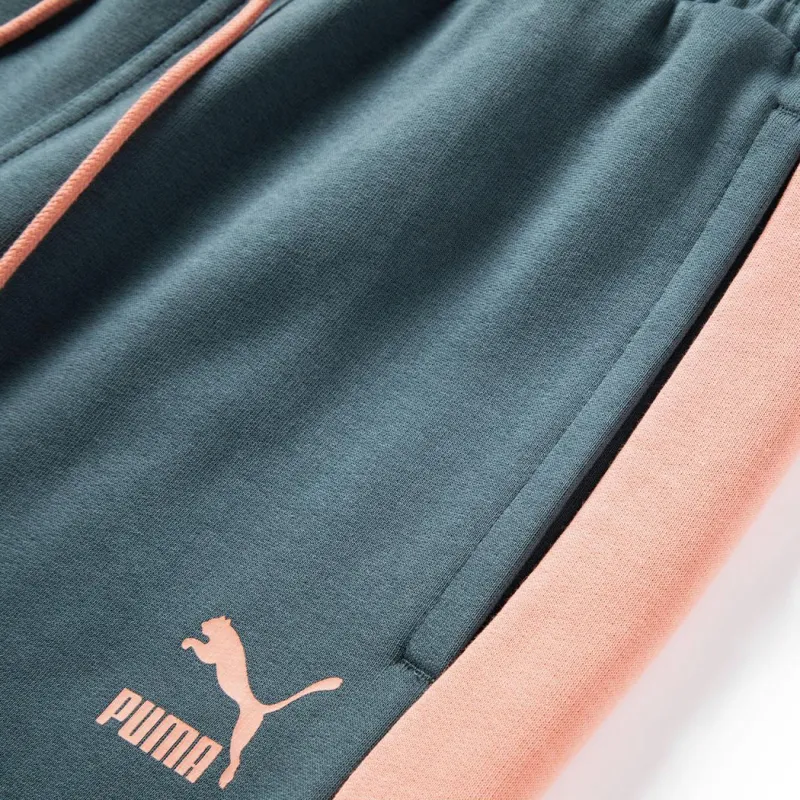 PUMA Knitted Sweatpants Men's Navy Blue-3