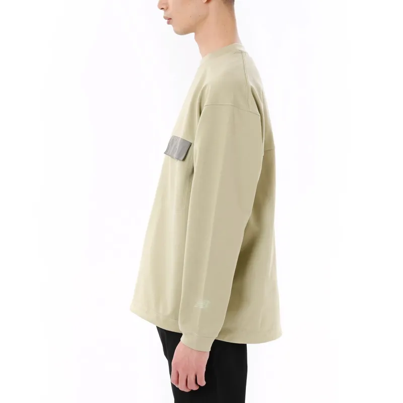 New Balance LIGHT SWEAT PULL OVER Sweatshirt Unisex Green-4