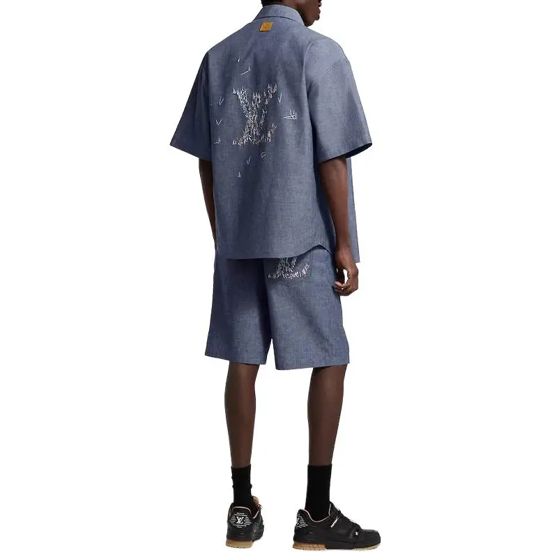 LOUIS VUITTON FW25 Shirt Men's Blue-2