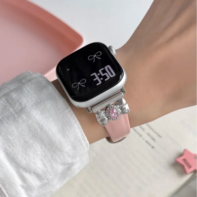 Wei Xin Apple Compatibility Watch Band Cowhide Leather Material-5