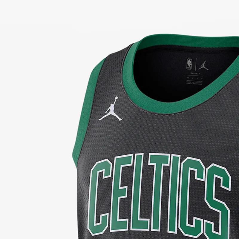 Jordan Basketball Jerseys Men's Black Green-3