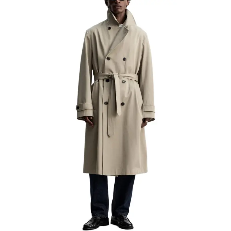 ZARA Trench Coat Men's Dark Taupe-2