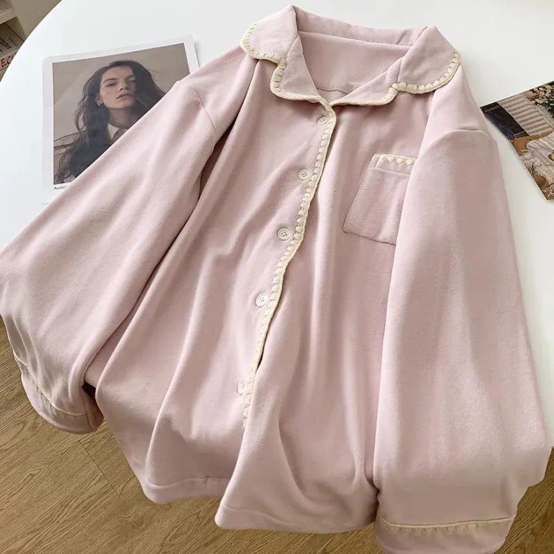 WANANNI Pajama Set Women's Light Pink-4