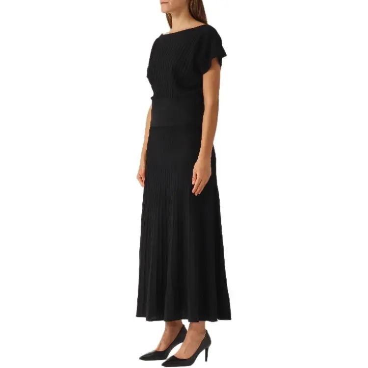 Twinset Ribbed Blouse And Skirt-3