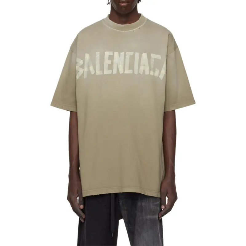Balenciaga Logo Printed Crewneck T Shirt-2