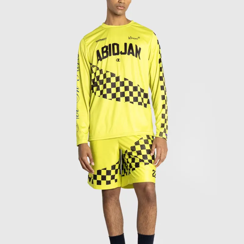 Champion x Highsnobiety SS24 Soccer Jerseys Unisex Yellow-2