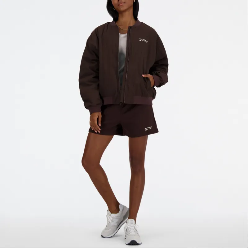 New Balance Puffer Jacket Women's Brown-4