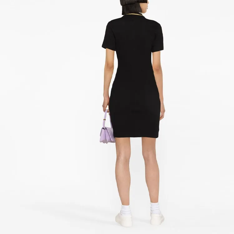 VERSACE JEANS COUTURE SS23 Short Sleeved Dress Women's Black-2