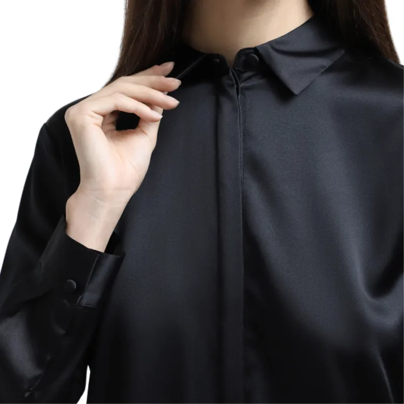 EMPORIO ARMANI Satin Shirt-4