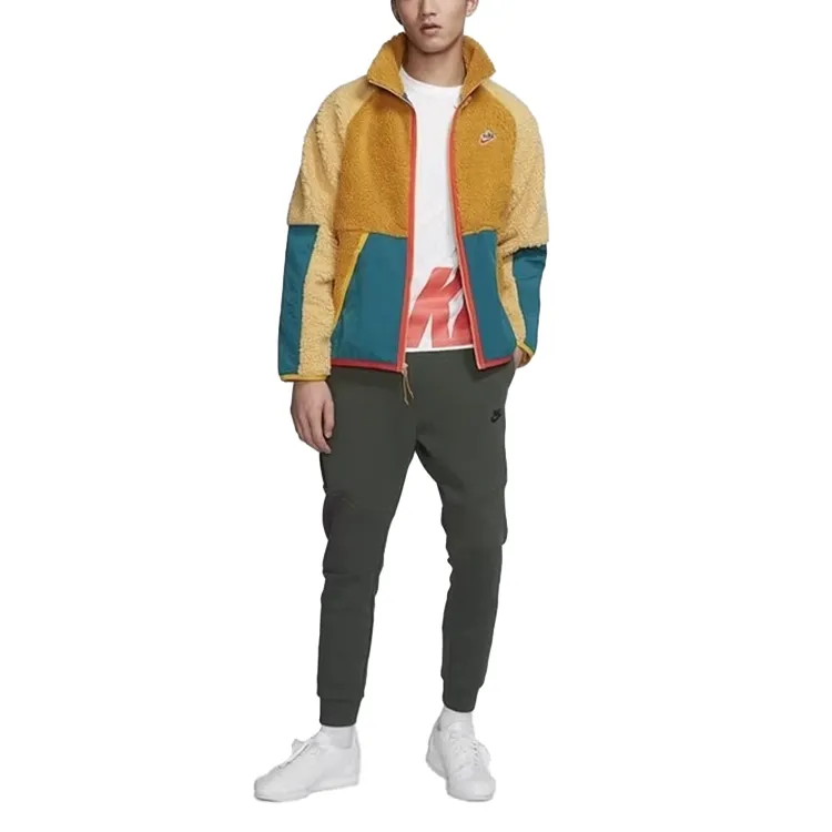 Nike Velvet feel Coat Men's Yellow-2