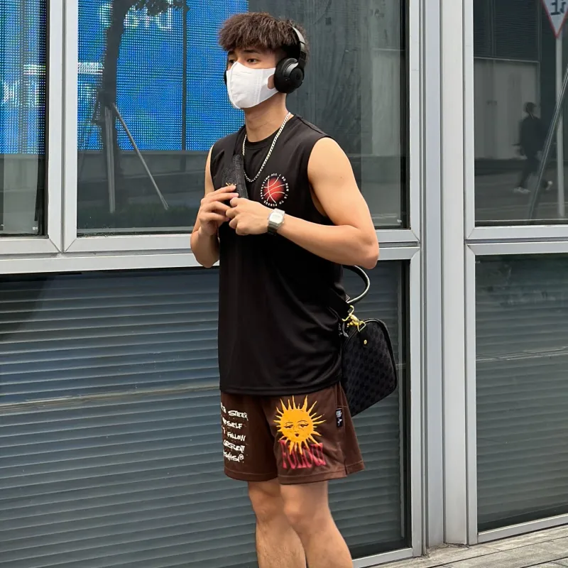 LUSHISI Basketball Shorts Unisex-1