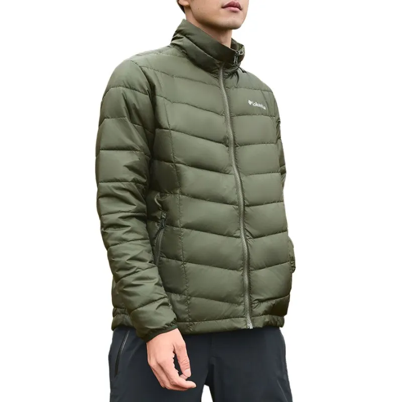 Columbia Water Resistant Warm Heat Reflective Windbreaker Jacket Men's Green-4