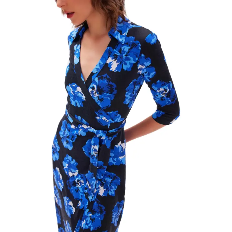 DVF Diane Von Furstenberg Short-Sleeved Dresses Women's Blue-3
