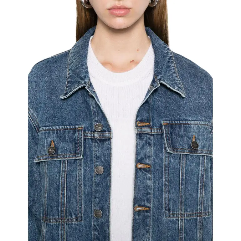KHAITE Saunder Buttoned Denim Jacket-3